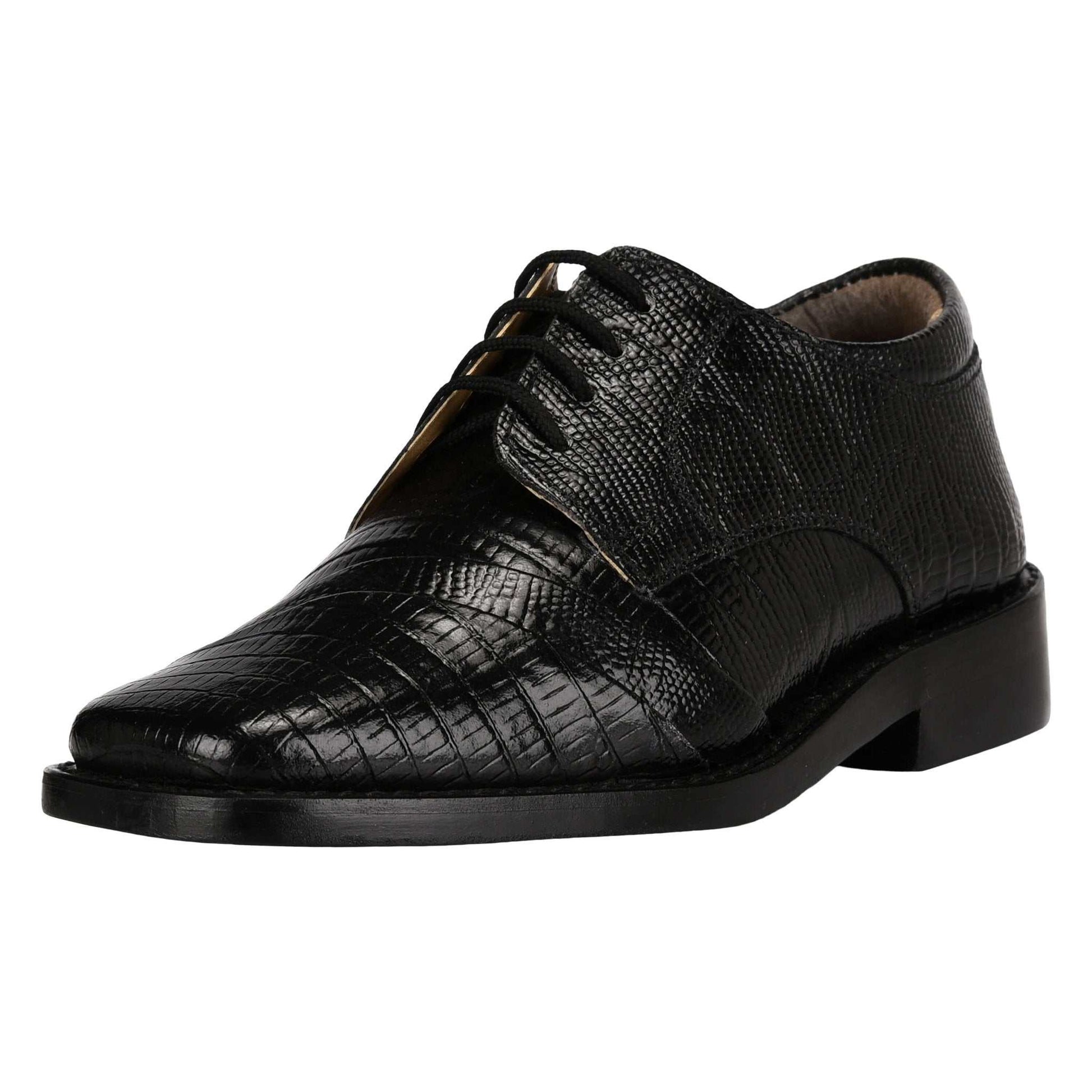 Trevor Leather Oxford Style Boys Dress Shoes - MENLL