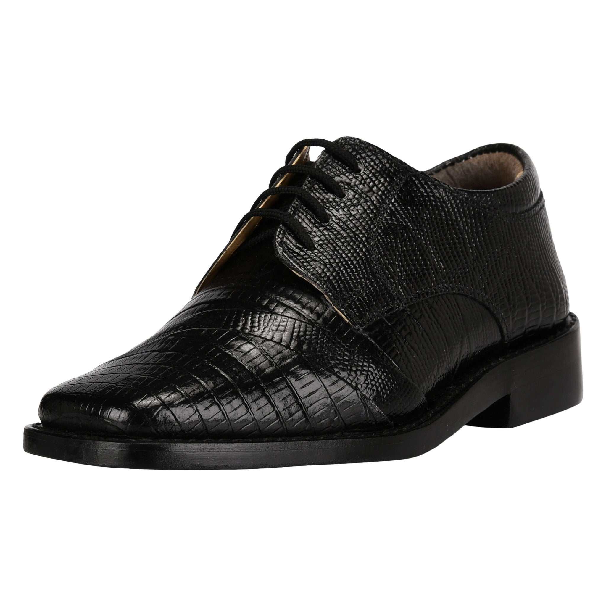 Trevor Leather Oxford Style Boys Dress Shoes - MENLL