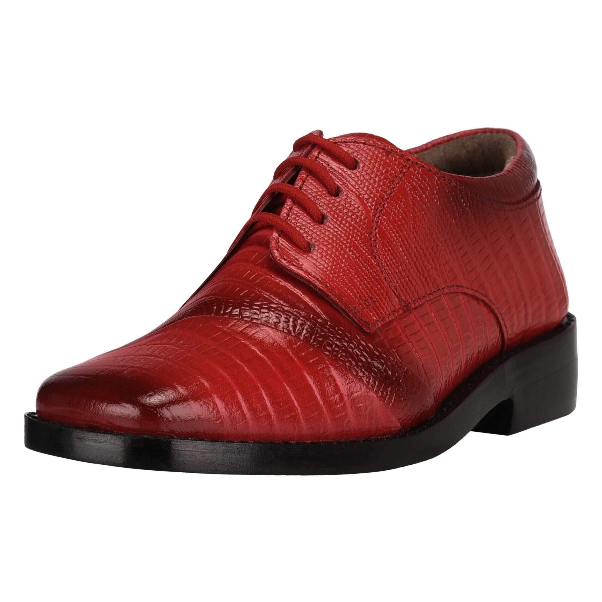 Trevor Leather Oxford Style Boys Dress Shoes - MENLL