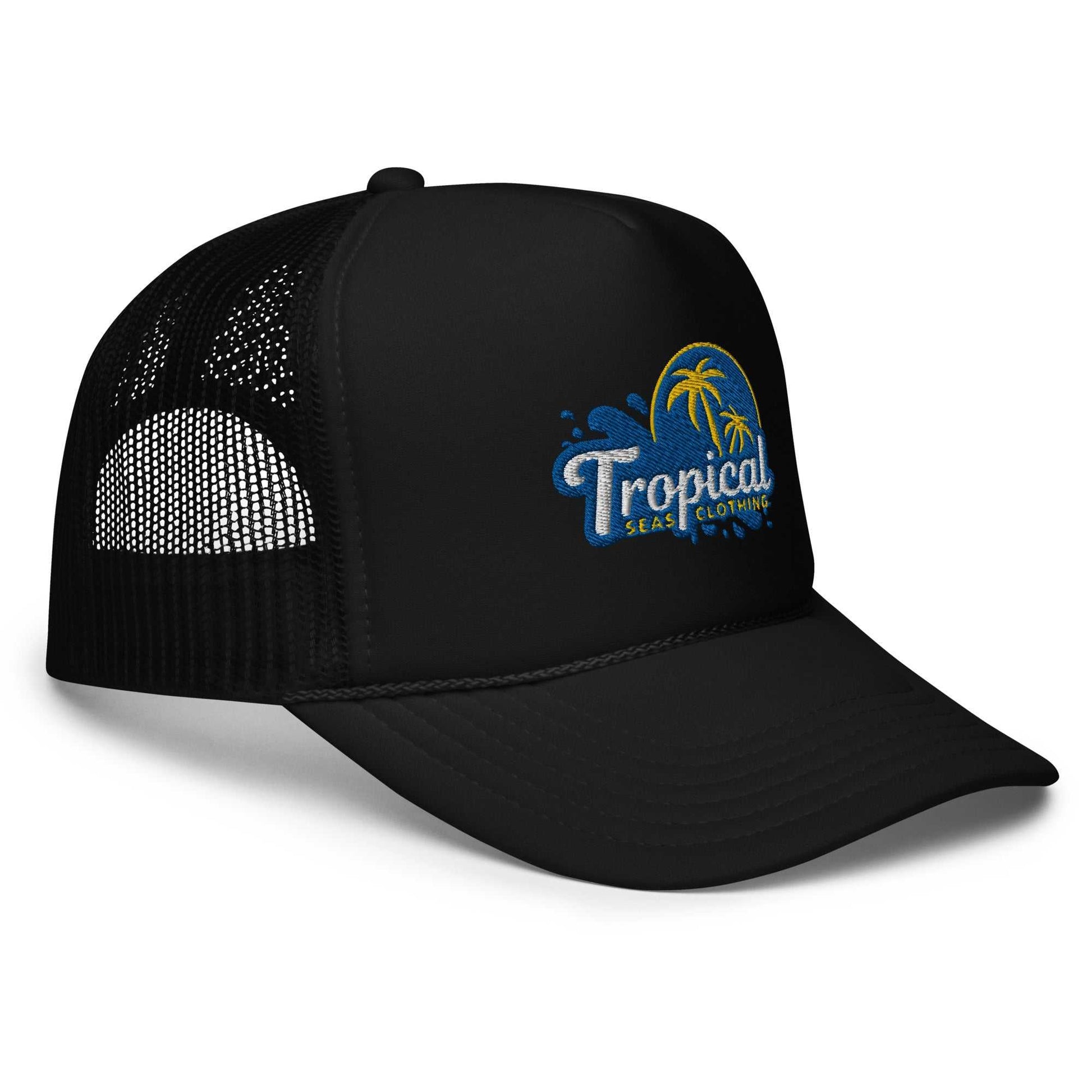 Tropical Tides Foam Trucker Hat: Ride the Waves of Fashion! - MENLL