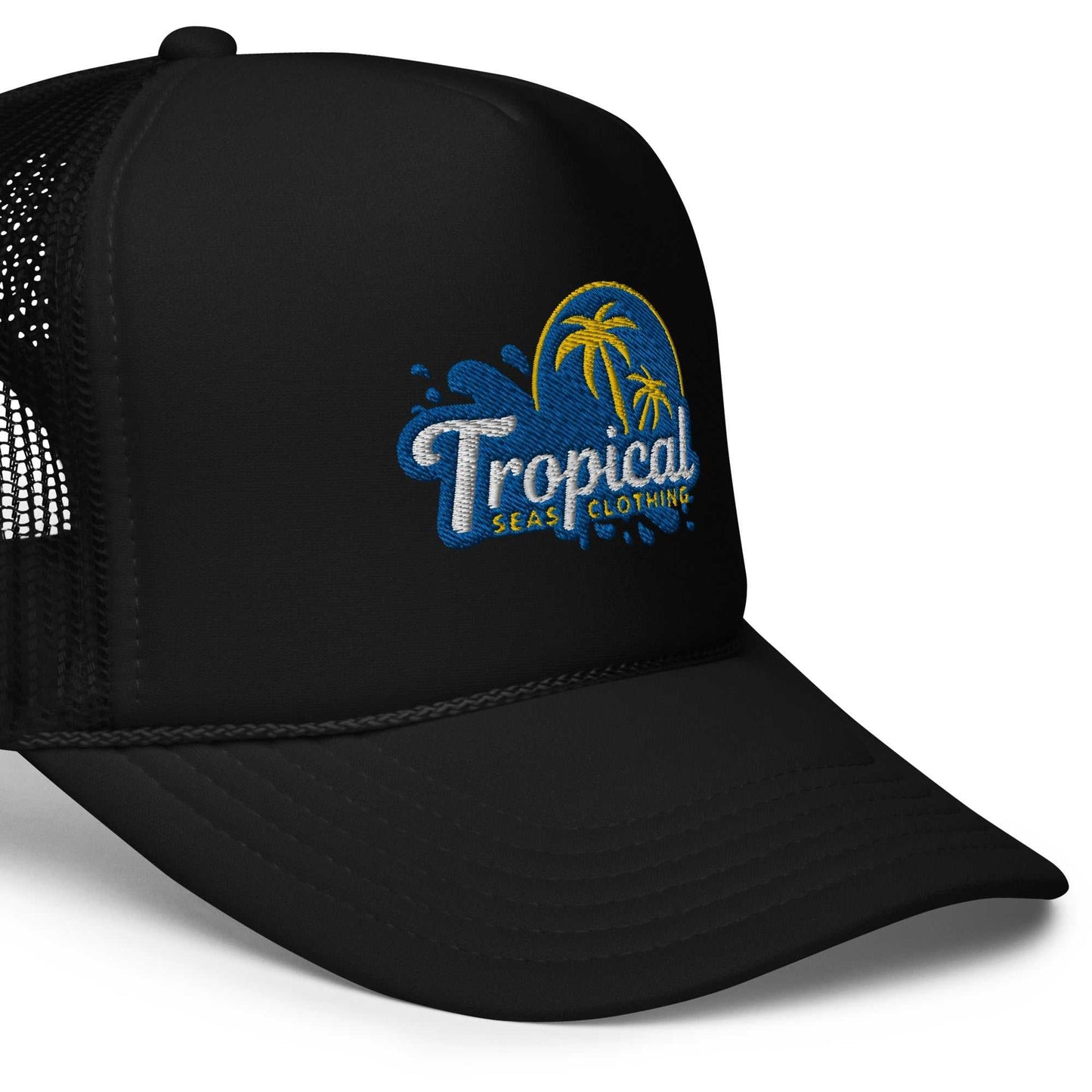 Tropical Tides Foam Trucker Hat: Ride the Waves of Fashion! - MENLL