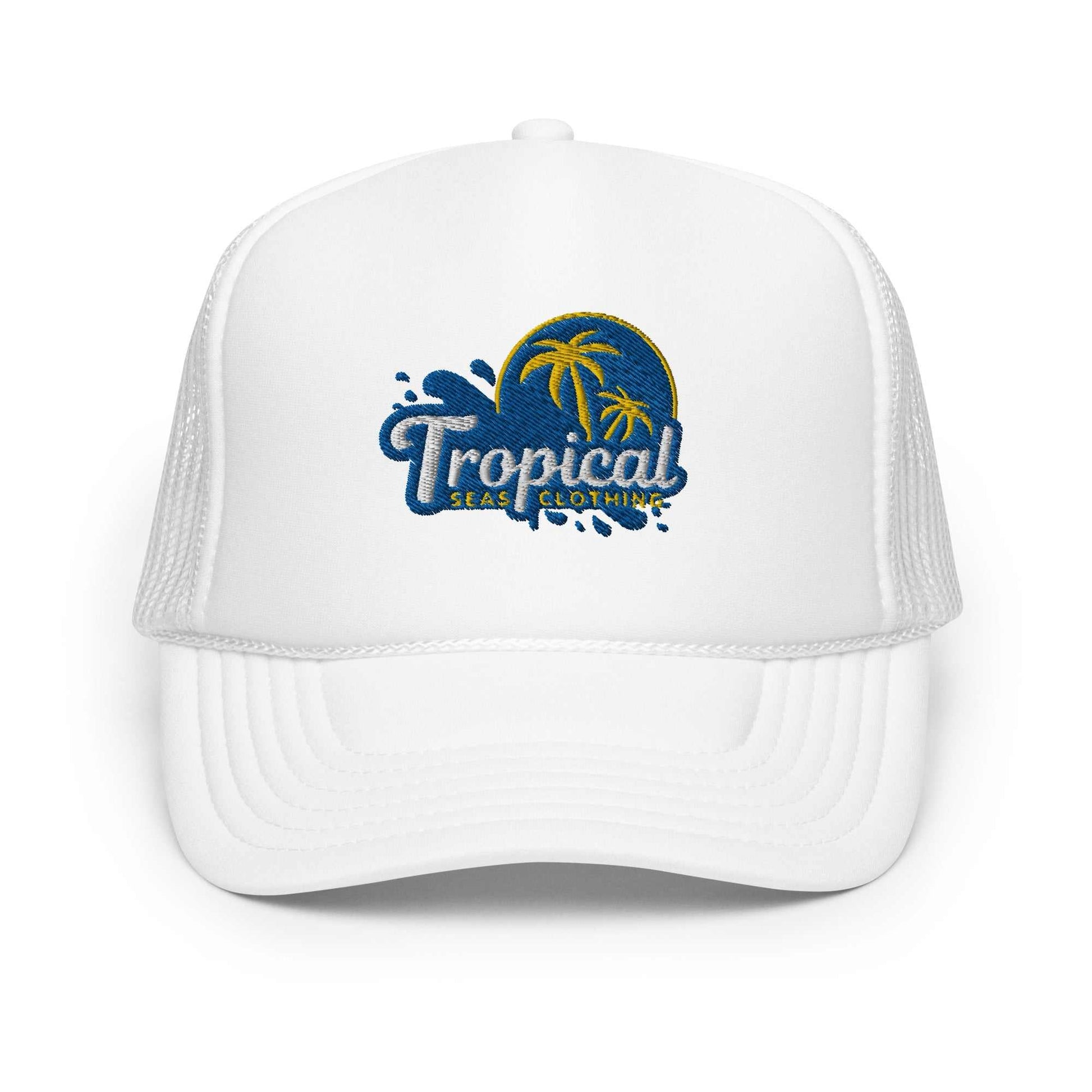 Tropical Tides Foam Trucker Hat: Ride the Waves of Fashion! - MENLL