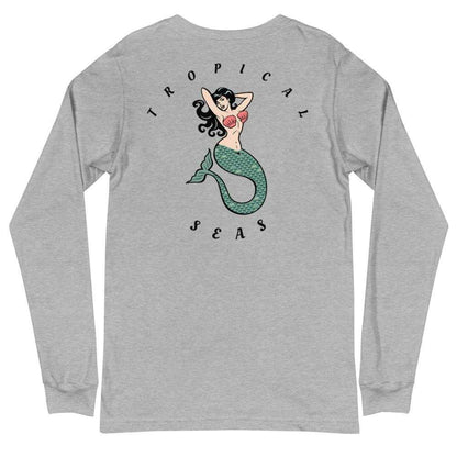 Tropical Mermaid Long Sleeve Shirt - MENLL