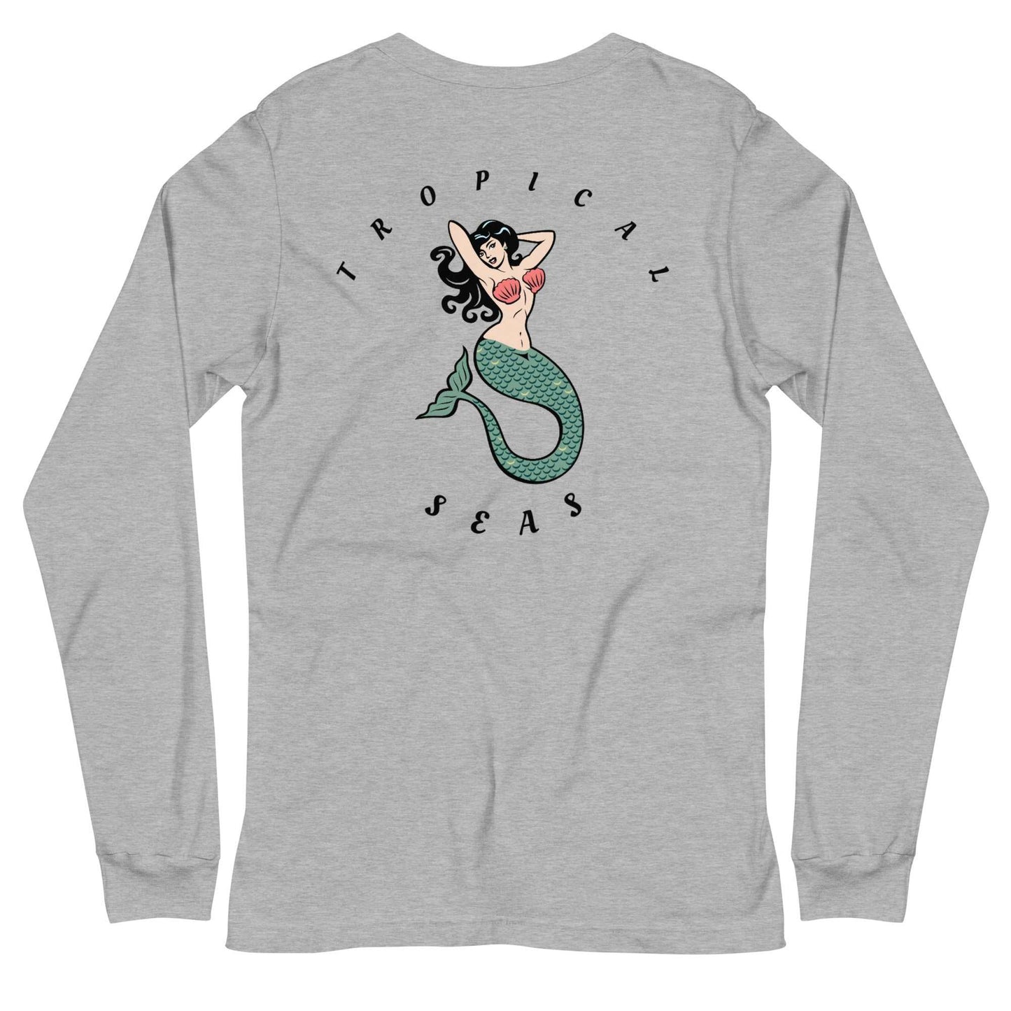 Tropical Mermaid Long Sleeve Shirt - MENLL