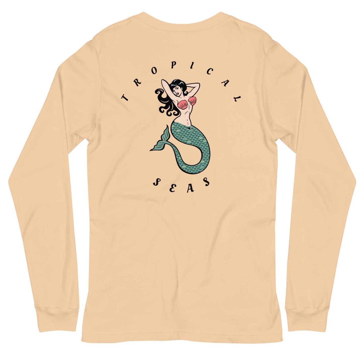 Tropical Mermaid Long Sleeve Shirt - MENLL