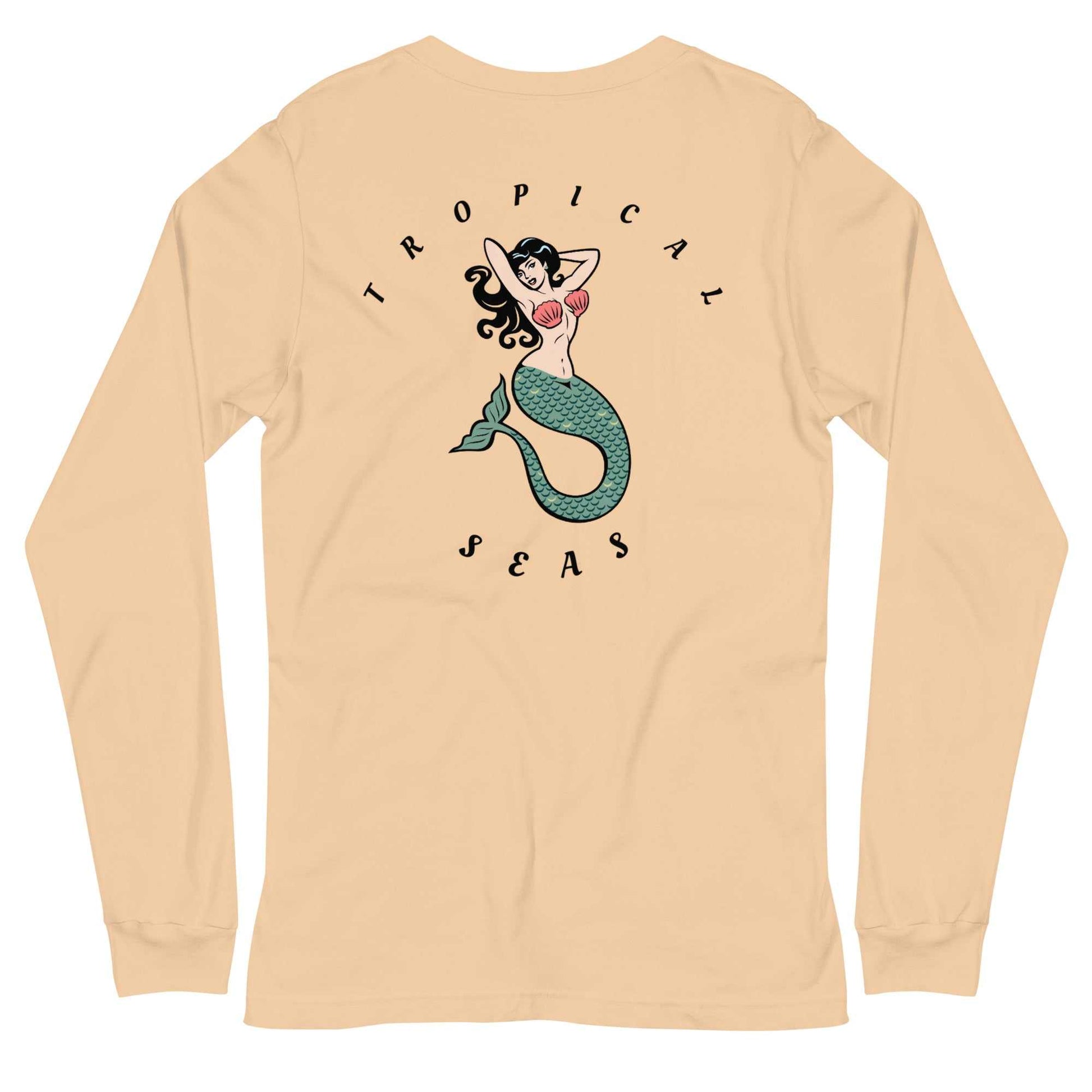 Tropical Mermaid Long Sleeve Shirt - MENLL