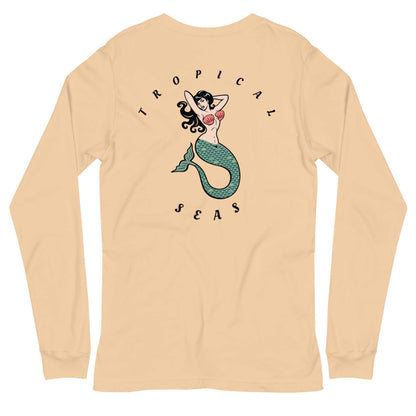 Tropical Mermaid Long Sleeve Shirt - MENLL