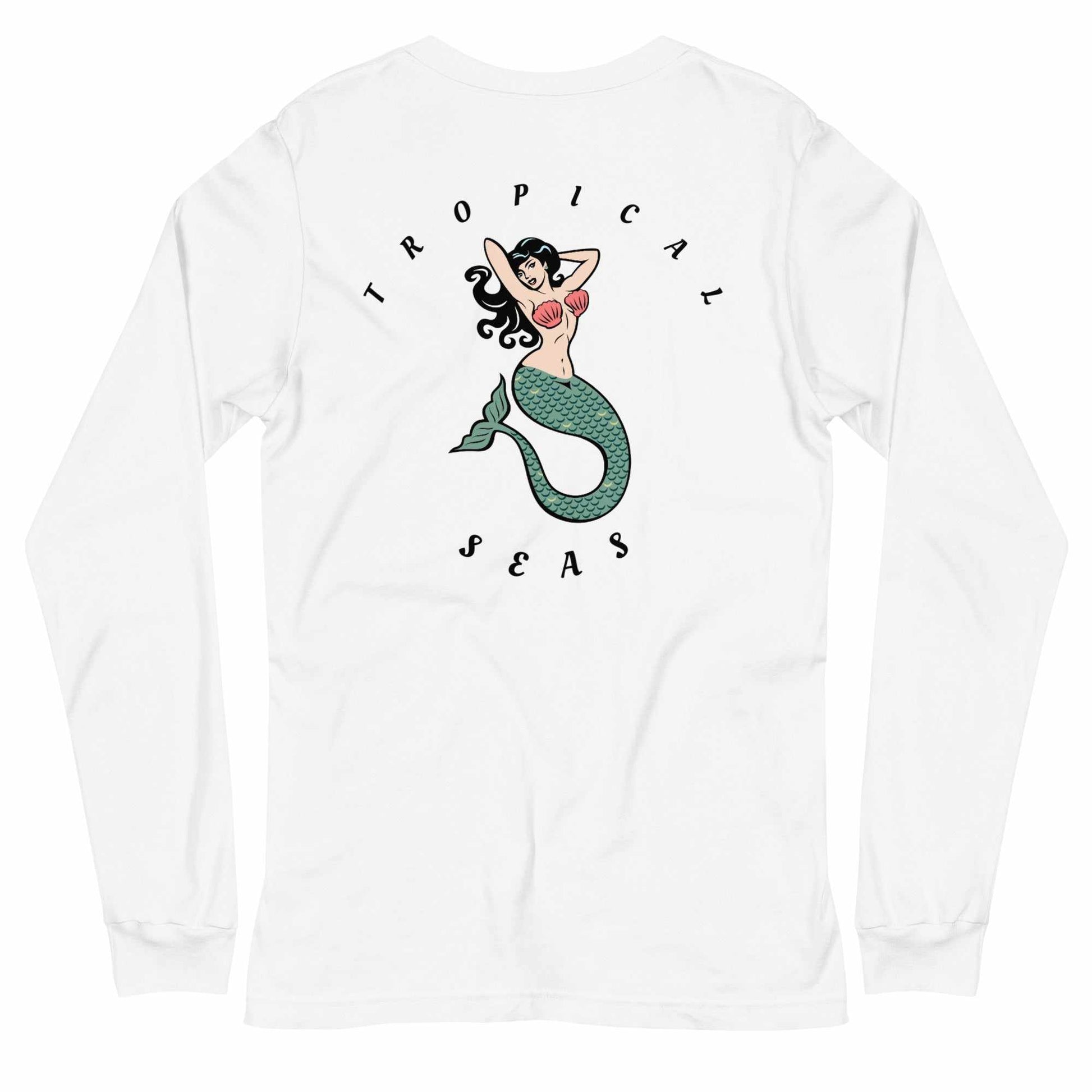 Tropical Mermaid Long Sleeve Shirt - MENLL
