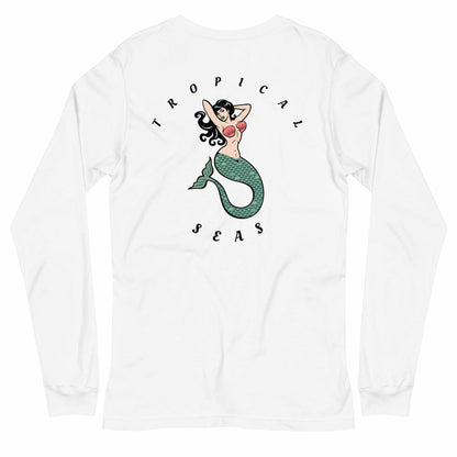 Tropical Mermaid Long Sleeve Shirt - MENLL