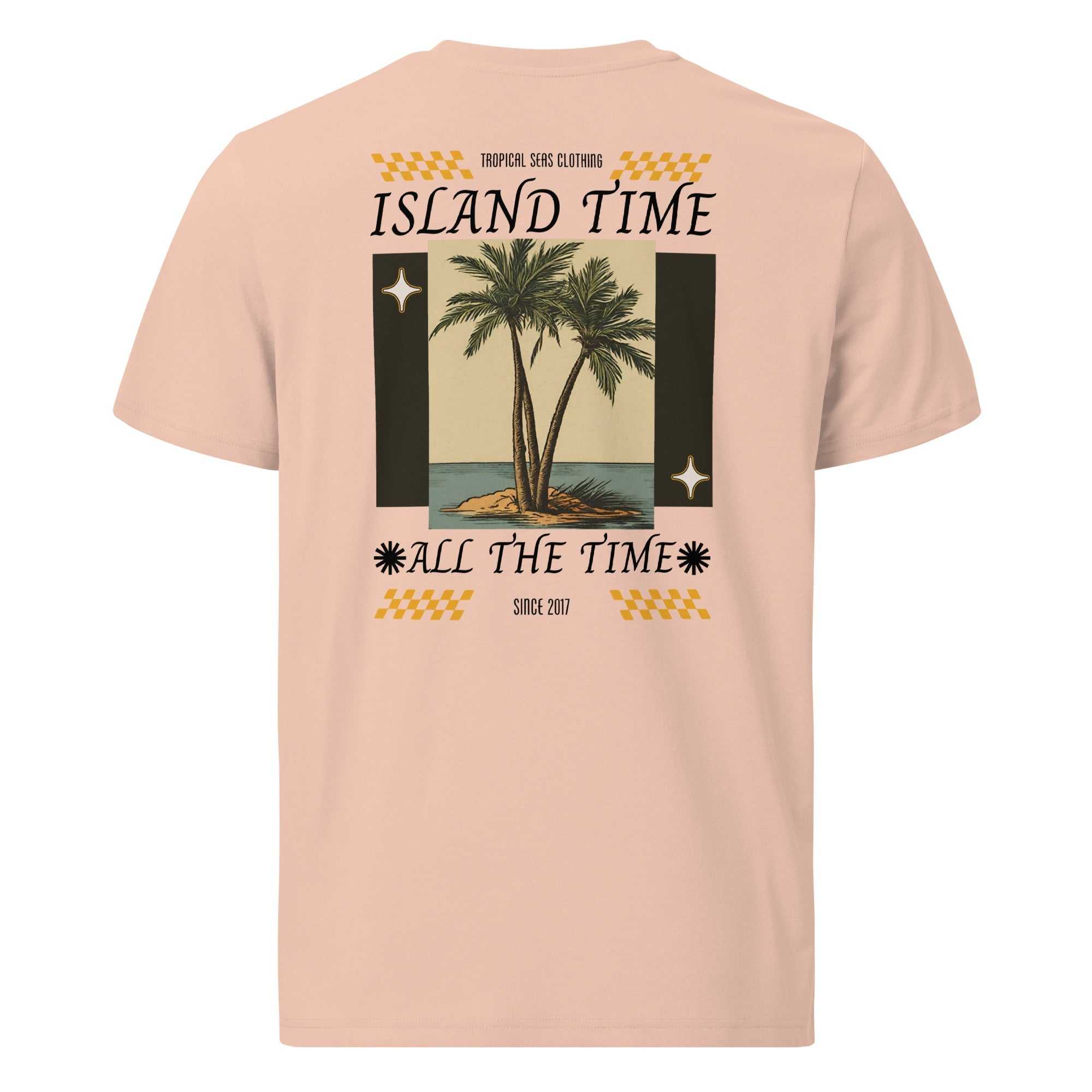 Island Time Organic Cotton T-Shirt – Embrace Comfort and Style with Tropical Seas Clothing - MENLL