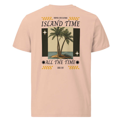Island Time Organic Cotton T-Shirt – Embrace Comfort and Style with Tropical Seas Clothing - MENLL