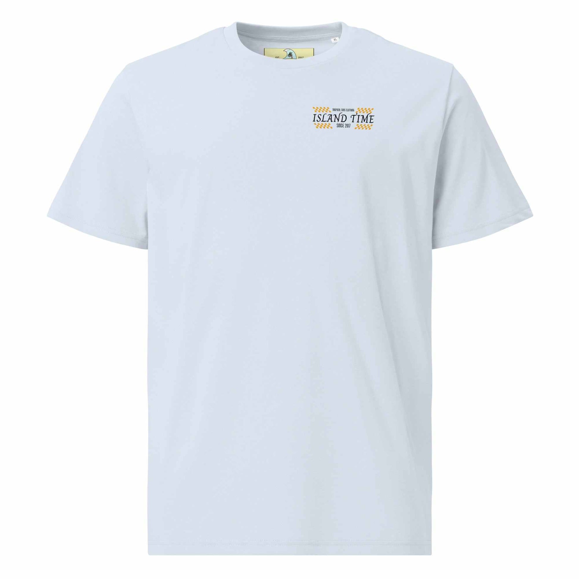 Island Time Organic Cotton T-Shirt – Embrace Comfort and Style with Tropical Seas Clothing - MENLL