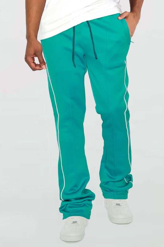 Mens Side Pipe Stacked Flare Pants - MENLL