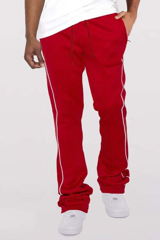 Mens Side Pipe Stacked Flare Pants - MENLL