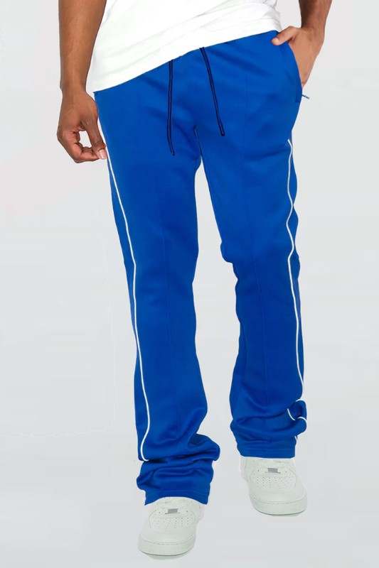 Mens Side Pipe Stacked Flare Pants - MENLL