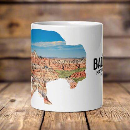 Badlands National Park Bison Mug 11oz, 15oz, 20oz - MENLL