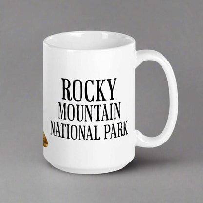 Rocky Mountain National Park Marmot Mug 11oz, 15oz, and 20oz, Mega Mug - MENLL