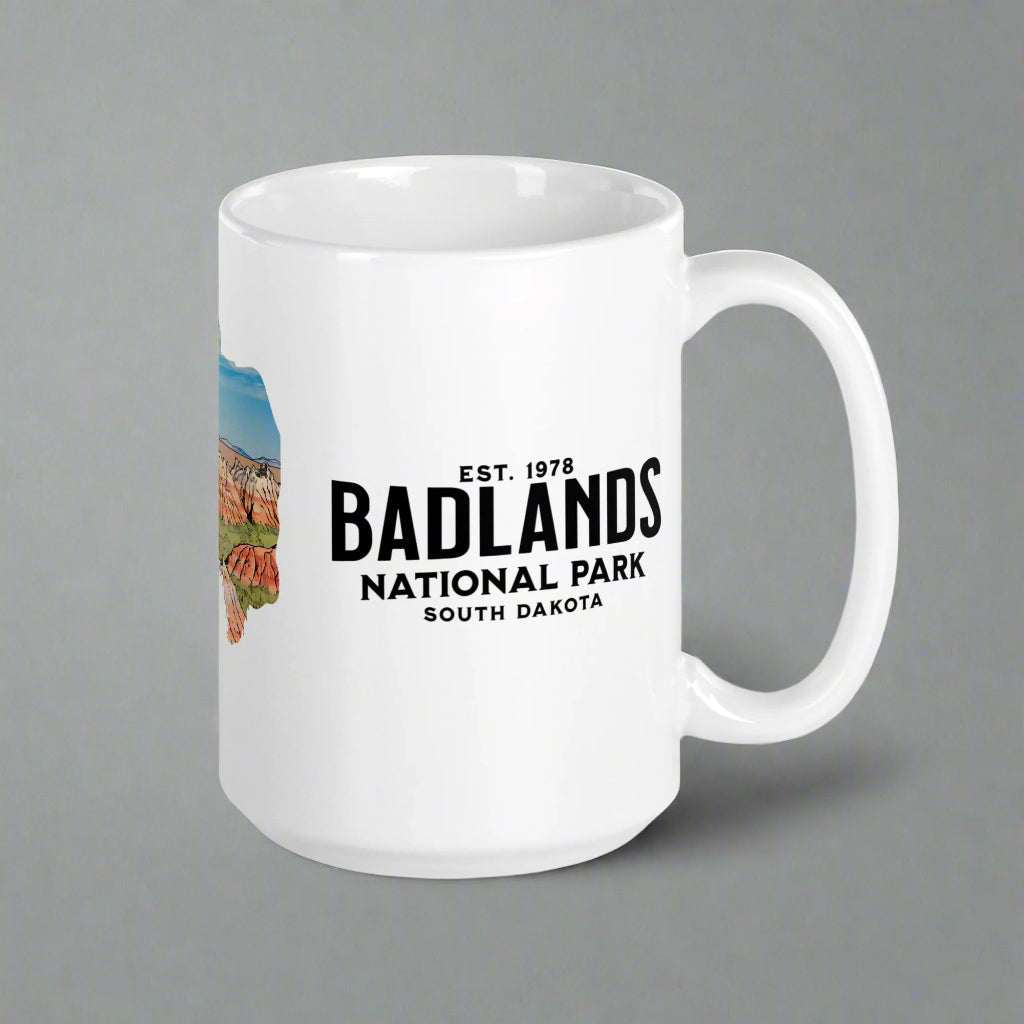 Badlands National Park Bison Mug 11oz, 15oz, 20oz - MENLL