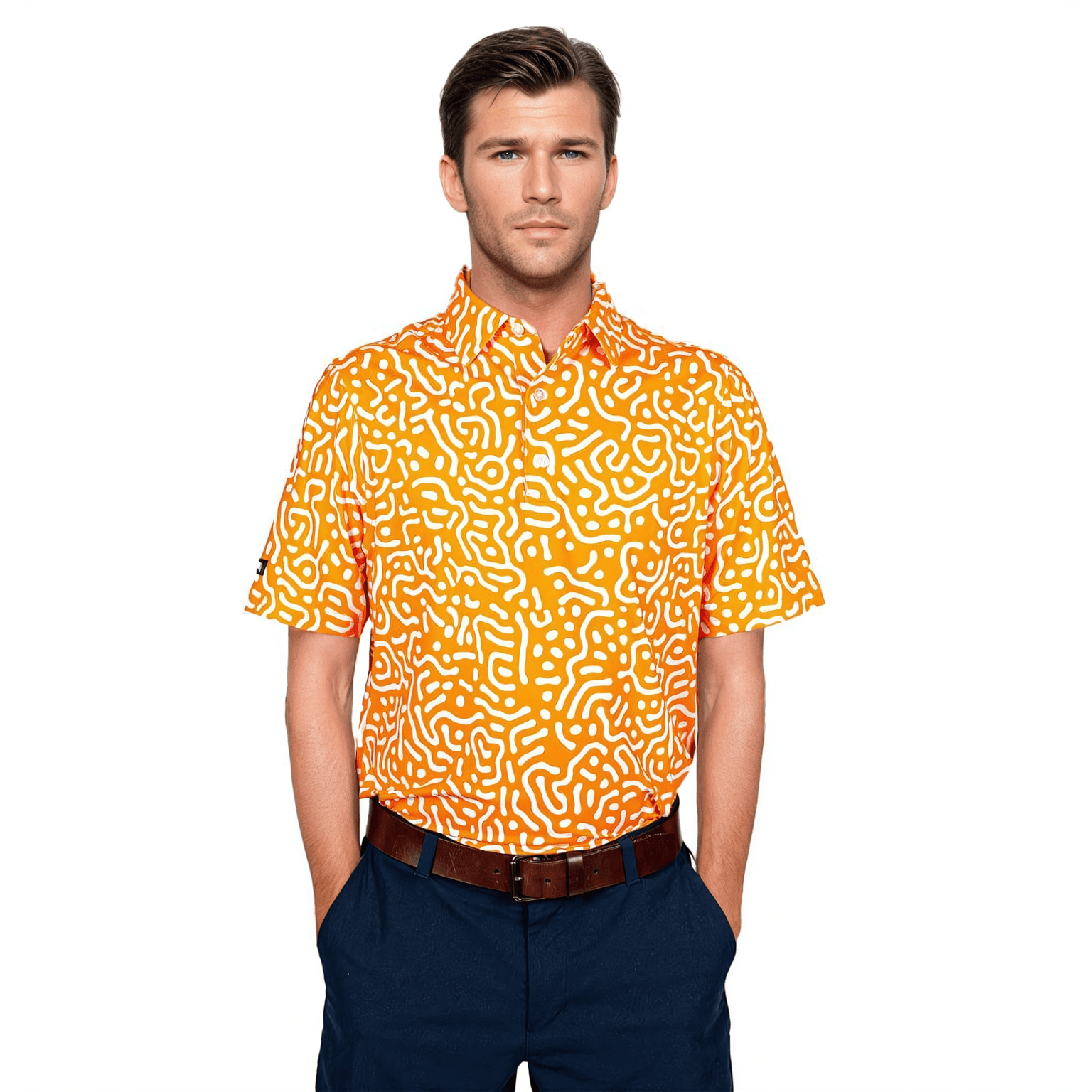 2putt Wrong Fairway Men's Polo - Alternate Angle