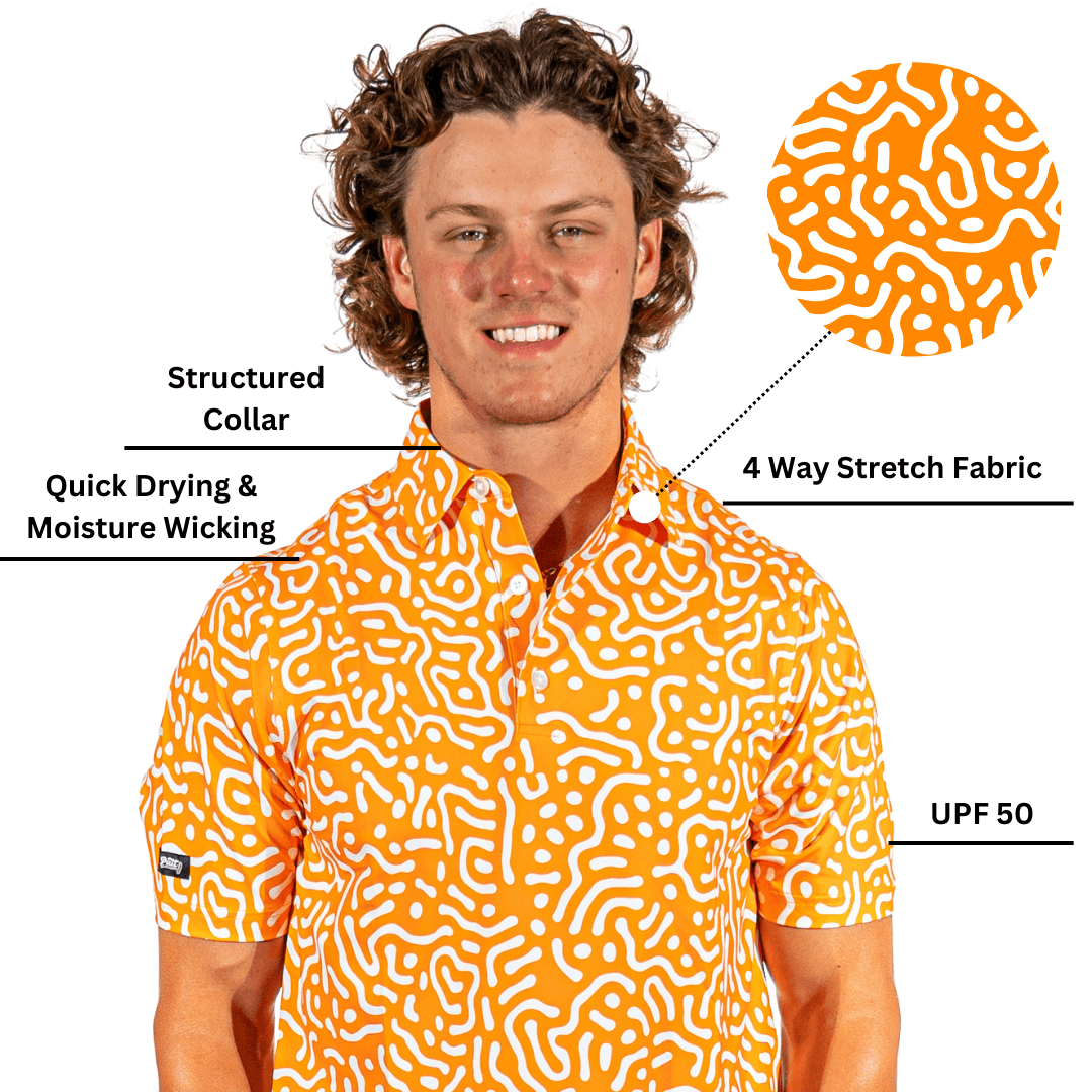2putt Wrong Fairway Men's Polo - Detail View