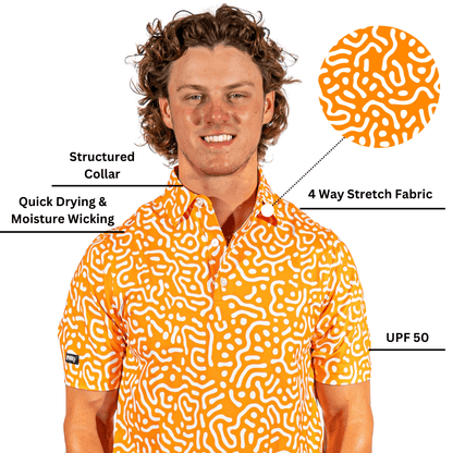 2putt Wrong Fairway Men's Polo - Detail View